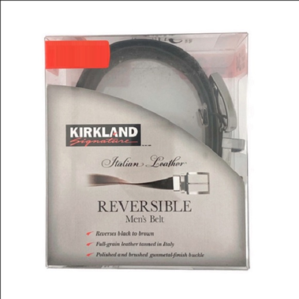 Kirkland Italian leather Reversible Belt P34/B36